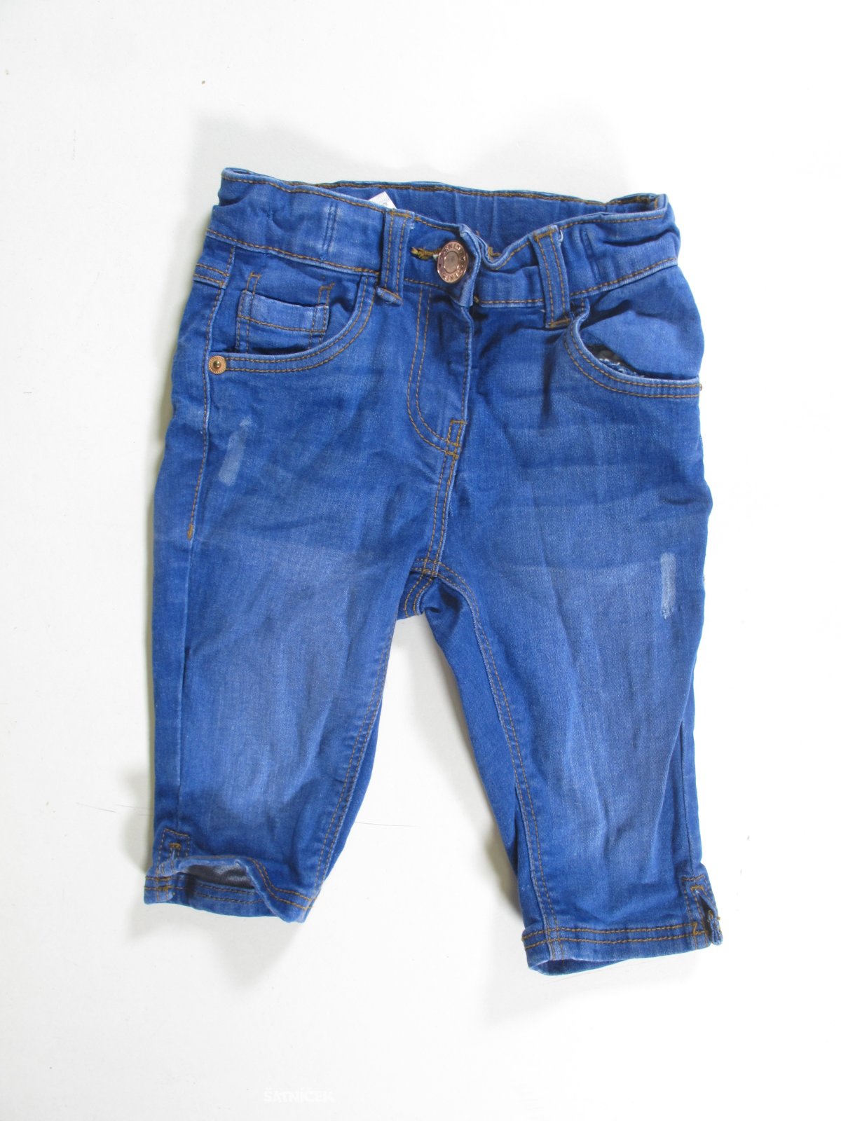 Džínové 3/4 kalhoty modré secondhand