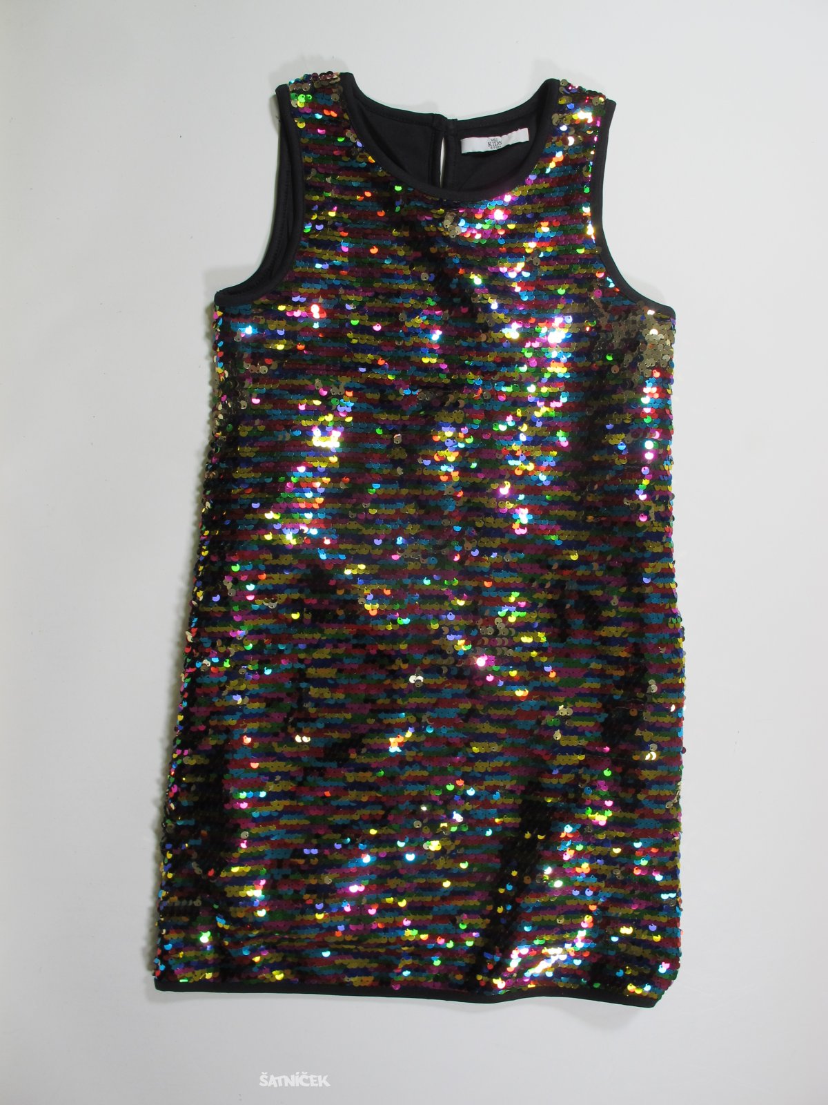Flitrované šaty barevné pro holky na ramínka  secondhand