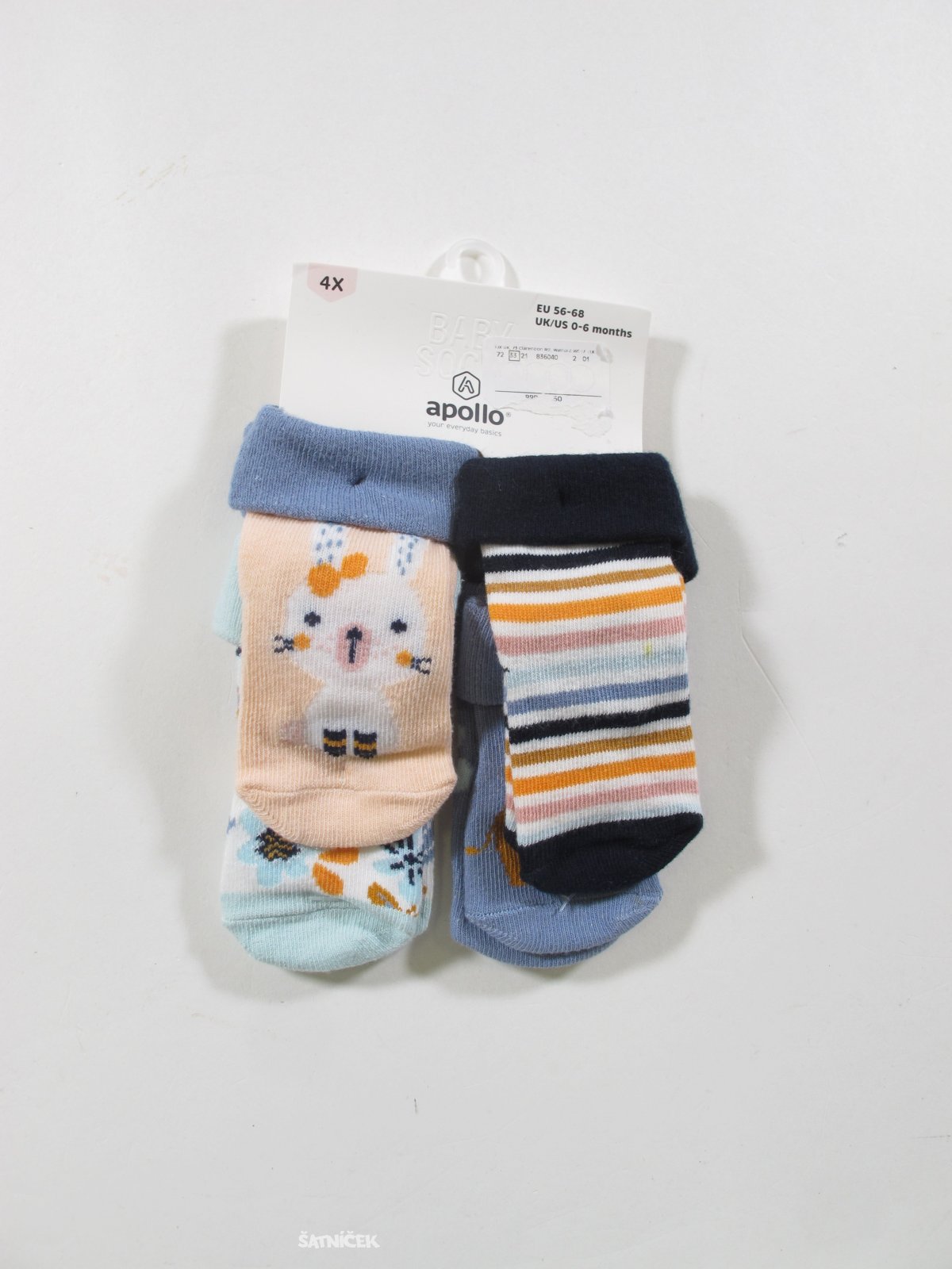 4x ponožky pro děti outlet 