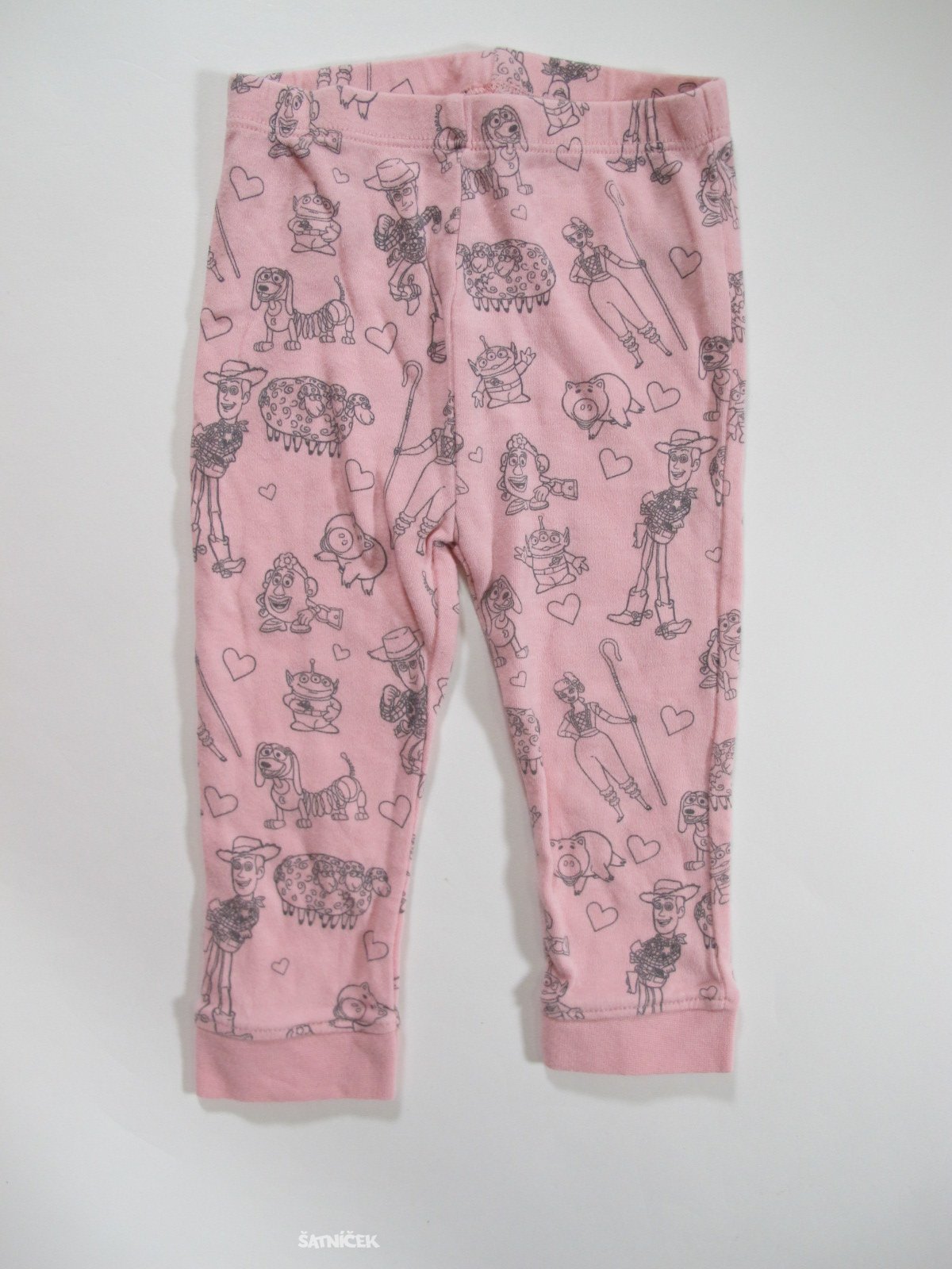 Pyžamové kalhoty  pro holky obrázkové secondhand