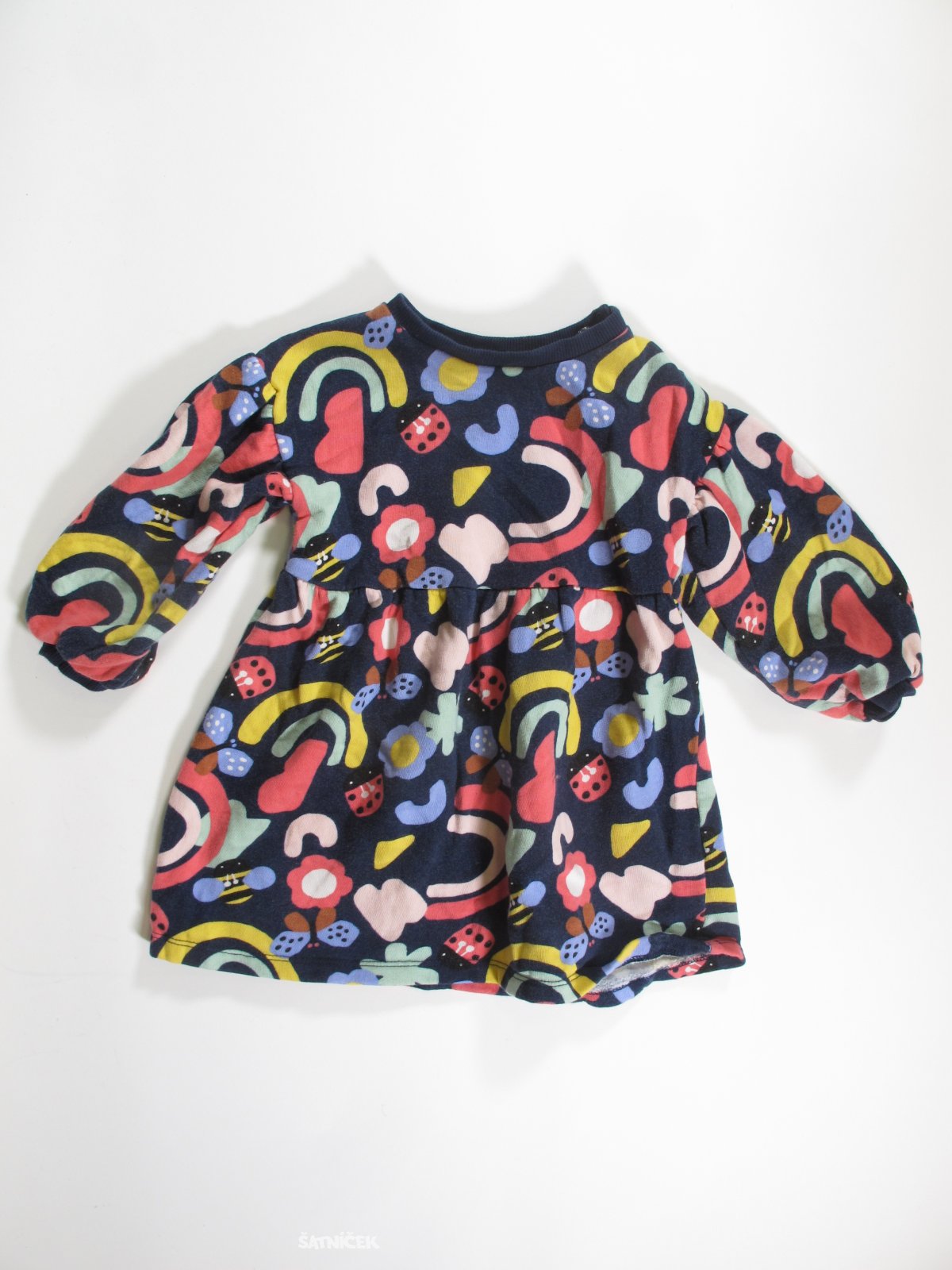 Mikinové šaty pro holky barevné secondhand