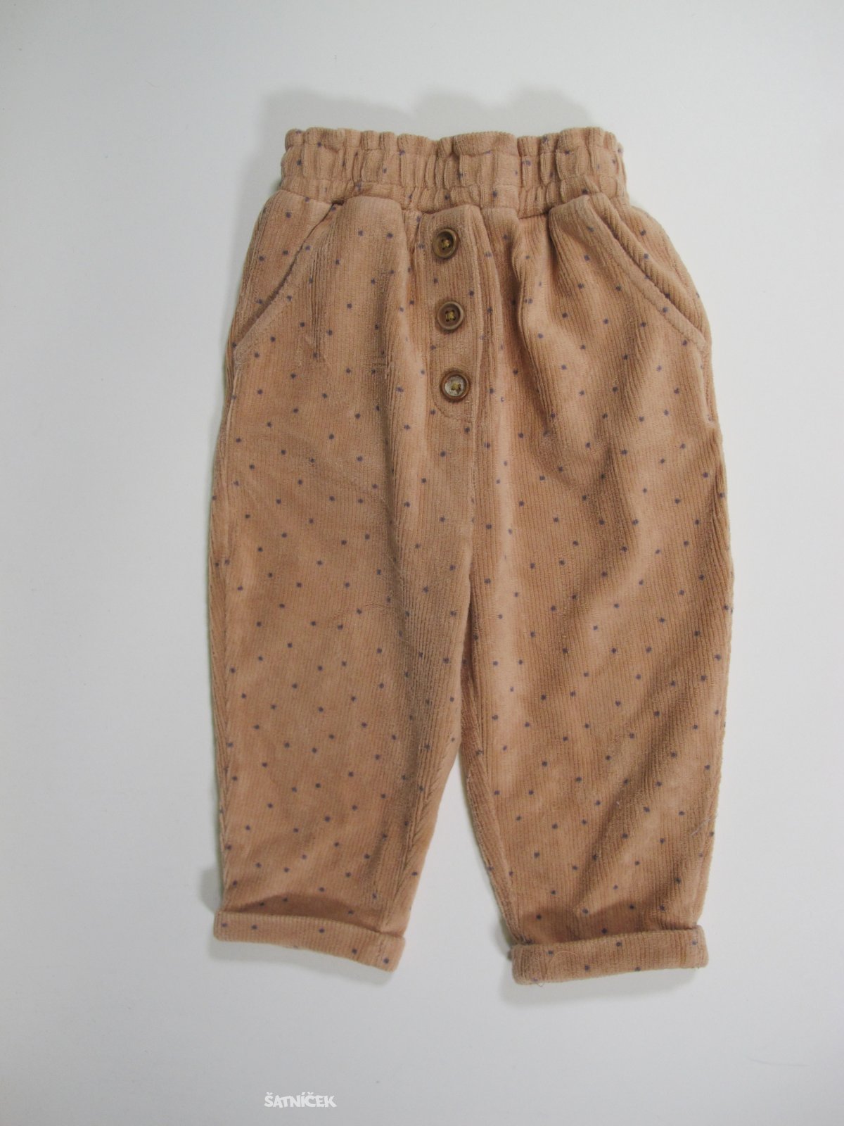Puntíkované kalhoty pro holky  secondhand