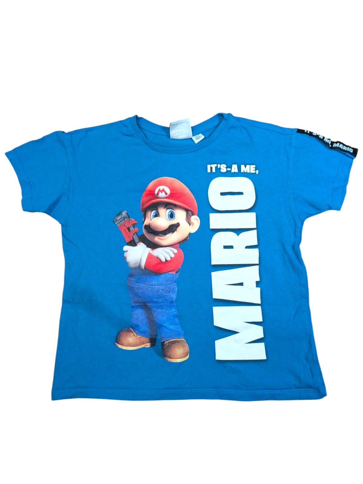 Světle modré triko Mario pro kluky secondhand Primark