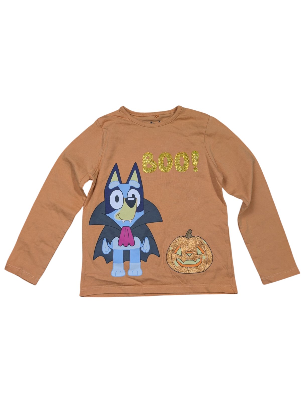 Oranžové triko s obrázkem pro kluk secondhand Bluey