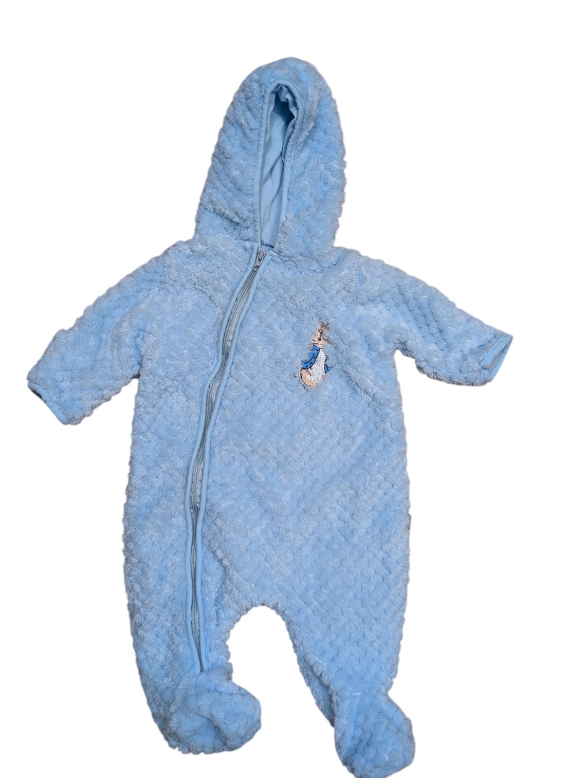 Teplé světle modré dupačky pro kluky secondhand Nursey