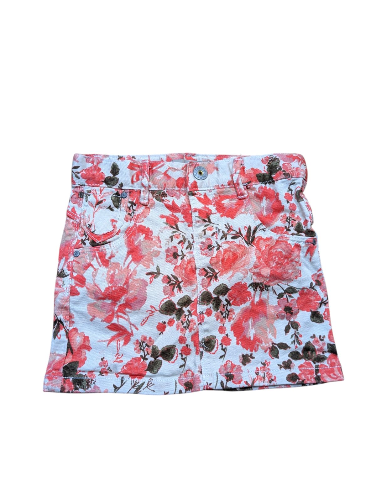 Džínová sukně kytkovaná pro holky secondhand Name it