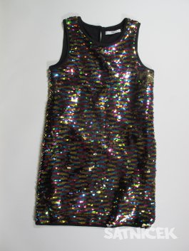 Flitrované šaty barevné pro holky na ramínka  secondhand