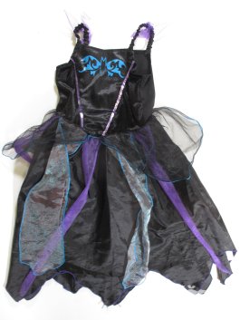 Šaty na karneval pro holky  černo fialové  secondhnad