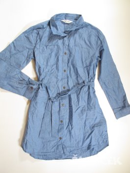 Šaty dl. rukáv modré pro holky secondhand