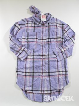 Kostkovaná fialová košile outlet
