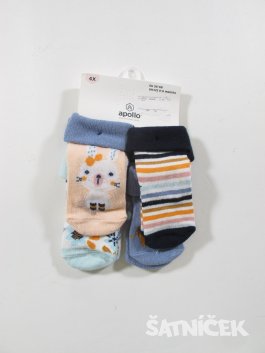 4x ponožky pro děti outlet 