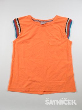Oranžové triko second hand 