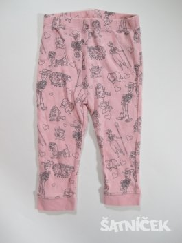 Pyžamové kalhoty  pro holky obrázkové secondhand