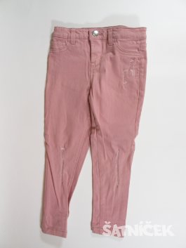 Růžové kalhoty pro holky secondhand