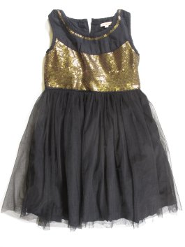 Šaty pro holky  černo zlaté secondhand