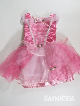 Šaty na karneval růžové secondhand
