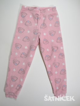 Fleesové pyžamové kalhoty s medvídky secondhand