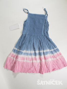 Šaty pro holky modro růžové outlet