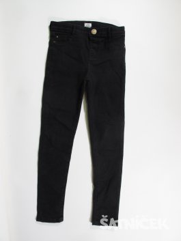 Černé  džínové kalhoty  pro holky secondhand