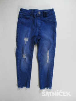 Modré džínové kalhoty 