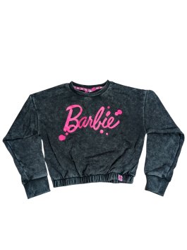 Šedo černá mikina Barbie pro holky secondhand Primark