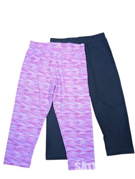 set 2 legíny pro holky (černé a růžové) outlet primark 