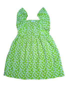 Zelené šaty kytkované pro holky secondhand Primark
