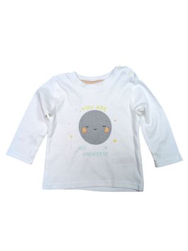 Bílé triko s obrázkem pro holky secondhand Primark