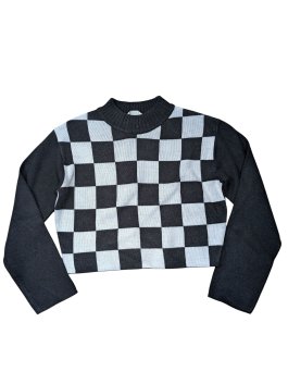 černobílý svetr pro holky secondhand HM