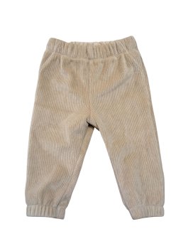 Žebrované kalhoty teplé  světlé pro kluky secondhand F&F