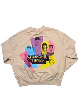 Světlá mikina Stranger Things pro holky secondhand