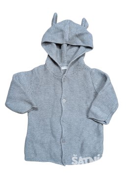 Pletená bunda světlá pro kluky secondhand Next