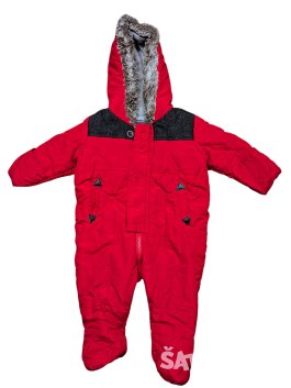 Červené zimní dupačky pro kluky secondhand TU