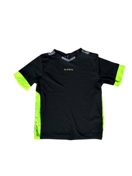 černé sportovní triko pro kluky secondhand kipsta