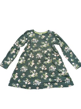 Zelené šaty pro holky s květinami secondhand