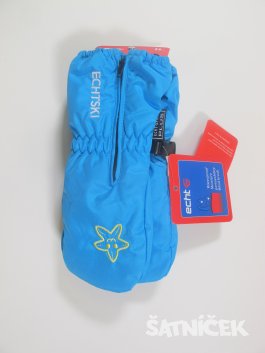 Tyrkysové zimní rukavice pro děti s palečkem  nové